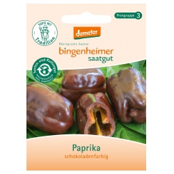 Paprika, schokoladenfarbig Paprika, schokoladenfarbig von Bingenheimer Saatgut