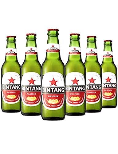 6 x Bintang Lager Bier aus Indonesien 0,33 l Flasche inkl. Pfand 6 x Bintang Lager Bier aus Indonesien 0,33 l Flasche inkl. Pfand von PLANETE DRINKS SPECIALISTE DES BOISSONS DU MONDE