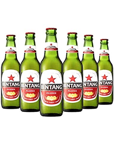 6 x Bintang Lager Bier aus Indonesien 0,33 l Flasche inkl. Pfand von MULTI BINTANG