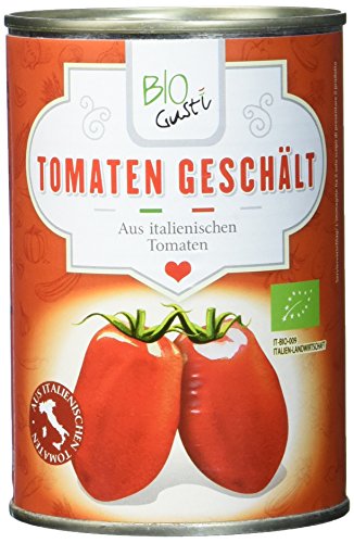 Bio Gusti Tomaten geschält, 12er Pack (12 x 400 g) von BIO Gusti