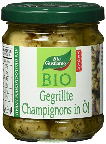 Bio Gustiamo Gegrillte Champignons in Öl vegan, 2er Pack (2 x 190g) von Bio Gustiamo