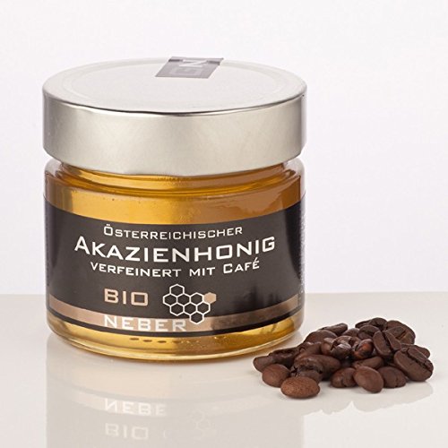Bio Akazienhonig verfeinert mit Bio Cafe, 250 g von Bio-Imkerei Neber