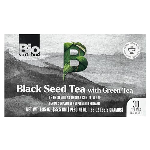 Bio Nutrition Schwarzkümmeltee mit grünem Tee, 30 Beutel (S) von Bio Nutrition