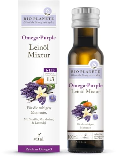 Bio Planete Omega Purple Leinöl-Mixtur (1 x 100 ml) von BIO PLANET