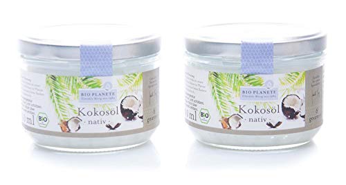 Bio Planète Kokosöl nativ, 2er Pack (2 x 200 ml) von Bio Planète