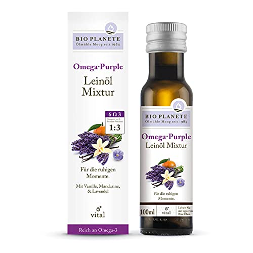 Bio Planete - Omega Purple Leinöl-Mixtur - 100 ml - 4er Pack von BIO PLANET