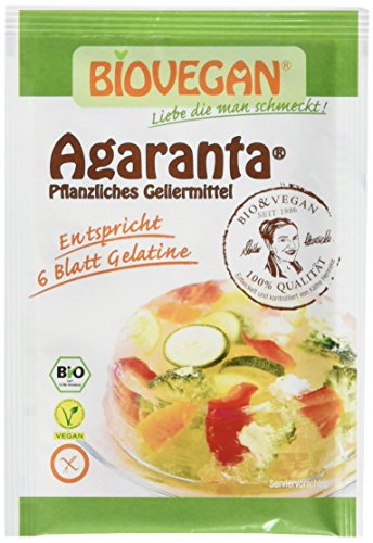 Bio Vegan Agaranta 3x6g (Agar-Agar, Pfeilwurzelmehl) Bio Backzutat, 10er Pack (10 x 18 g) von Biovegan