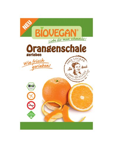 Bio Vegan Orangenschale, gerieben 10g Bio Backzutat, 10g von Biovegan