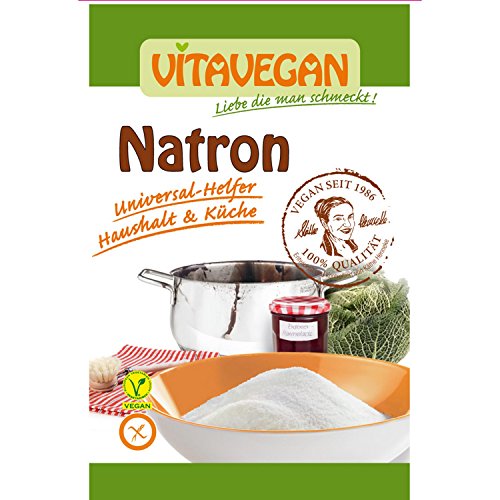 Natron Backpulver, Baking Soda in Top-Qualität, extra feines Backsoda zum Backen und Kochen, vegan und glutenfrei 1 x 20g (20g) von Biovegan