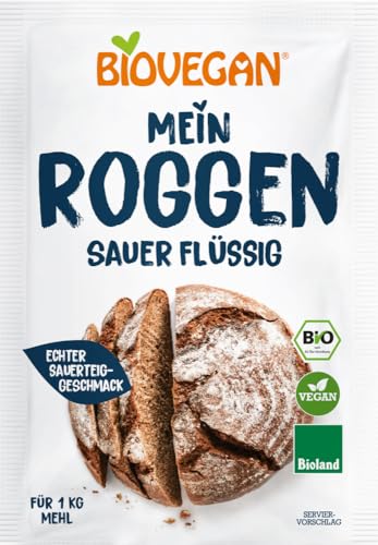 Biovegan Roggen Sauerteig flüssig, Bioland, BIO (2 x 150 gr) von Biovegan