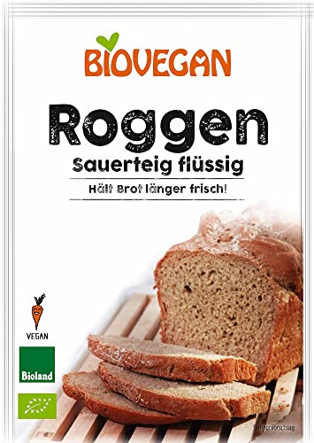 Biovegan Roggen Sauerteig flüssig, Bioland, BIO (6 x 150 gr) von Biovegan