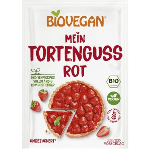 Biovegan Tortenguss rot, BIO (1 x 14 gr) von Brand New Cake