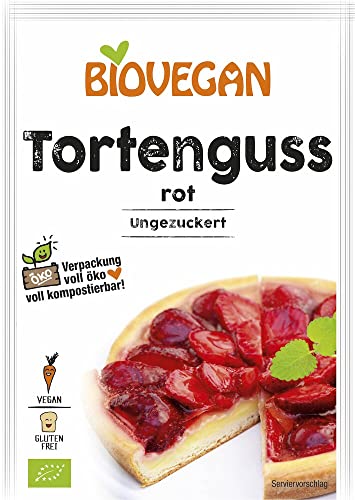 Biovegan Tortenguss rot, BIO (6 x 14 gr) von Biovegan