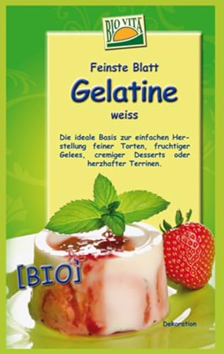 Bio Vita BIO Blatt-Gelantine weiß (6 x 10 gr) von Biovita