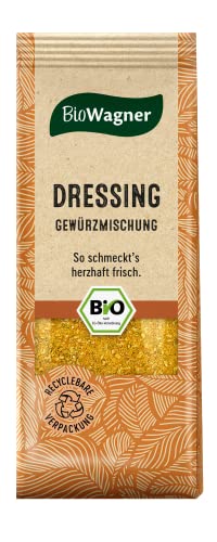 BioWagner - Bio Dressing Gewürzmischung | würziger Geschmack für Blatt-, Couscous- und Nudelsalate | naturbelassene Bio-Zutaten | recyclebare Verpackung | 50 g von BioWagner