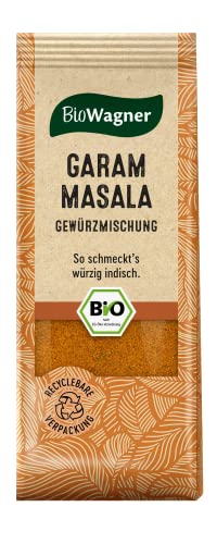 BioWagner - Bio Garam Masala | Gewürzmischung für Currys oder inidsches Naanbrot | naturbelassene Bio-Zutaten | recyclebare Verpackung | 40 g von BioWagner