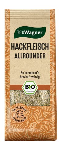 BioWagner - Bio Hackfleisch Allrounder | Gewürzsalz für Frikadellen, Burgerpatties oder Tartar | naturbelassene Bio-Zutaten | recyclebare Verpackung | 60 g BioWagner - Bio Hackfleisch Allrounder | Gewürzsalz für Frikadellen, Burgerpatties oder Tartar | naturbelassene Bio-Zutaten | recyclebare Verpackung | 60 g von BioWagner