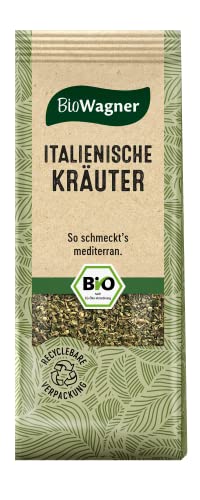 BioWagner - Bio Italienische Kräuter | mediterrane Kräuternote für Tomatensaucen, Antipasta oder Fleischgerichte | naturbelassene Bio-Zutaten | recyclebare Verpackung | 10 g von BioWagner