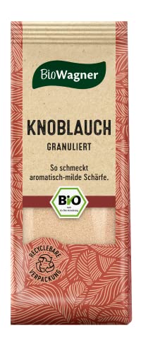 BioWagner - Bio Knoblauch granuliert | perfekt zu Dips, Grillfleisch oder Kartoffelgerichten | naturbelassene Bio-Zutaten | recyclebare Verpackung | 60 g BioWagner - Bio Knoblauch granuliert | perfekt zu Dips, Grillfleisch oder Kartoffelgerichten | naturbelassene Bio-Zutaten | recyclebare Verpackung | 60 g von BioWagner