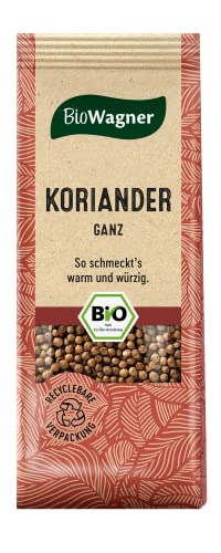 BioWagner - Bio Koriander ganz | würziges Aroma für süße oder pikante Gerichte | naturbelassene Bio-Zutaten | recyclebare Verpackung | 40 g von BioWagner
