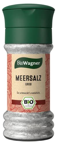 BioWagner - Bio Meersalz in der Mühle | aus den Salzgärten des Ionischen Meeres | naturbelassene Bio-Zutaten | 100 g von BioWagner