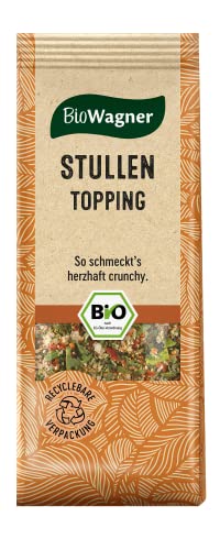 BioWagner - Bio Stullen Topping | Gewürzmischung für Butterbrot | ideal auf Frischkäse, Gurke oder Tomate | naturbelassene Bio-Zutaten | recyclebare Verpackung | 35 g von BioWagner