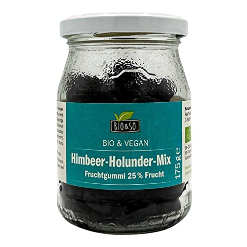 Bio&So Fruchtgummi, Himbeer-Holunder-Mix, 175g (6) von Bio&So