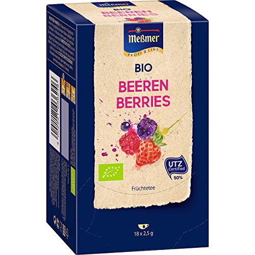 Meßmer Bio Früchtetee Profiline Rote Beeren mit Fruchtprofil 45g von Bio