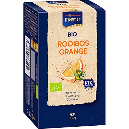 Meßmer Bio Profiline Rooibos Orange mit fruchtigem Orangenöl 36g Tee Beutel 36 Gramm von Bio