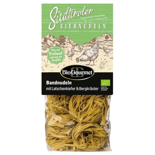 BioGourmet Bandnudeln mit Latschenkiefer & Bergkräuter 1 x 250g Bio von BioGourmet