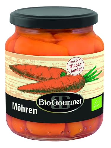 BioGourmet Möhren gekocht 1 x 350g Glas Bio von BioGourmet