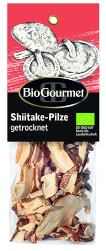 BioGourmet Shiitake-Pilze getrocknet Bio, 20g – Ideal für Risotto, Saucen & Suppen – Vegan & Naturbelassen von BioGourmet