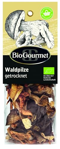BioGourmet Waldpilze getrocknet Bio, 20g – Ideal für Risotto, Saucen & Suppen – Vegan & Naturbelassen von BioGourmet