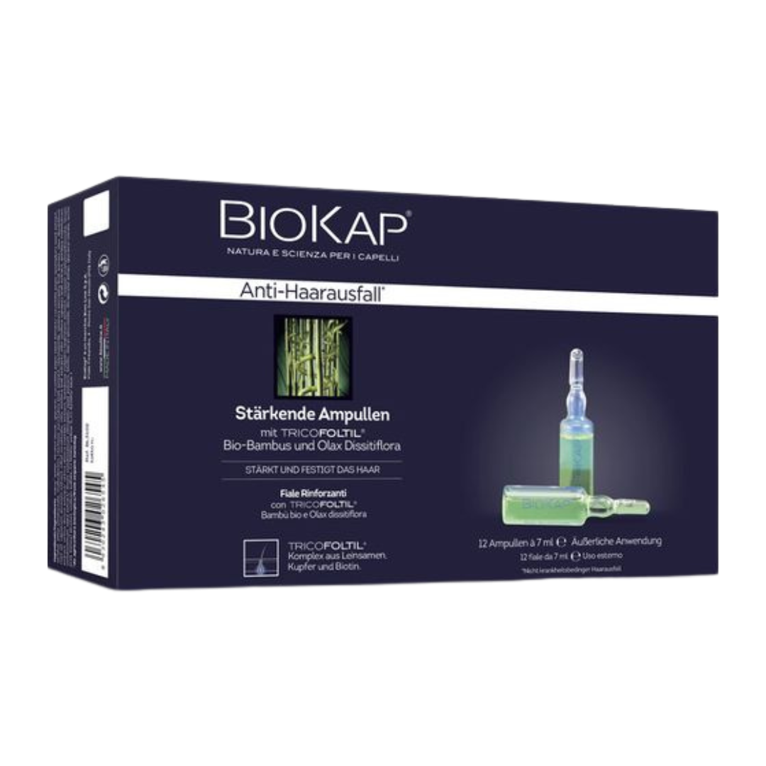 Anti-Haarausfall stärkende Ampullen, 12 St Anti-Haarausfall stärkende Ampullen, 12 St von BioKap