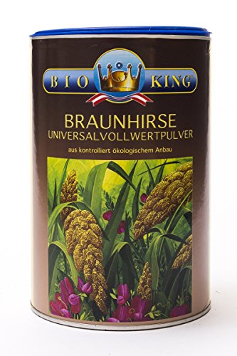BioKing 4x 500g BIO BRAUNHIRSE, Vollwertpulver (EUR 6,49 / Dose) von Bioking
