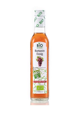 BioNaturo Rotweinessig 250ml – Rubinroter Essig aus Rotwein, Natürlich und Vielseitig – Perfekt für Salate, Marinaden und Fleischgerichte BioNaturo Rotweinessig 250ml – Rubinroter Essig aus Rotwein, Natürlich und Vielseitig – Perfekt für Salate, Marinaden und Fleischgerichte von BioNaturo