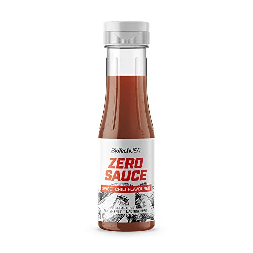 BioTechUSA Zero Sauce Süßer Chili, zucker-, gluten-, und laktosefrei, eine fettarme Sauce für Salate, Fleisch und Sandwiches, 350ml von BioTechUSA