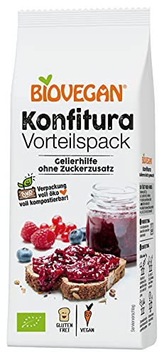 Biovegan Konfitura, Geliermittel in Bio Qualität ohne Zucker, rein pflanzlich mit Agar Agar, für Marmeladen, Fruchtaufstriche und Soßen, vegan und glutenfrei, 100g von Biovegan