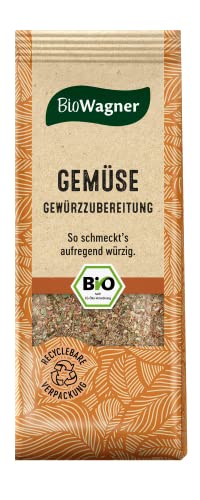 BioWagner - Bio Gemüse Gewürzzubereitung | aromatische Mischung für Ofengemüse, Quiche oder Eintöpfe | naturbelassene Bio-Zutaten | recyclebare Verpackung | 60 g von BioWagner