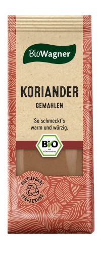 BioWagner - Bio Koriander gemahlen | würziges Aroma für Currygerichte, Weihnachtsgebäck oder eingekochtes Obst | naturbelassene Bio-Zutaten | recyclebare Verpackung | 40 g BioWagner - Bio Koriander gemahlen | würziges Aroma für Currygerichte, Weihnachtsgebäck oder eingekochtes Obst | naturbelassene Bio-Zutaten | recyclebare Verpackung | 40 g von BioWagner