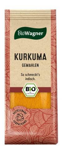 BioWagner - Bio Kurkuma gemahlen | intensiv gelbe Farbe für Currys und asiatische Gerichte | naturbelassene Bio-Zutaten | recyclebare Verpackung | 40 g BioWagner - Bio Kurkuma gemahlen | intensiv gelbe Farbe für Currys und asiatische Gerichte | naturbelassene Bio-Zutaten | recyclebare Verpackung | 40 g von BioWagner
