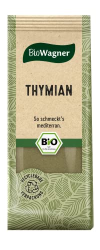 BioWagner - Bio Thymian | mediterrane Kräuternote für Gemüse, Fleisch oder Kartoffeln | naturbelassene Bio-Zutaten | recyclebare Verpackung | 20 g von BioWagner