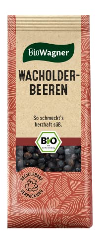 BioWagner - Bio Wacholderbeeren | ideal zu Wild, Sauerbraten oder Sauerkraut | naturbelassene Bio-Zutaten | recyclebare Verpackung | 30 g von BioWagner