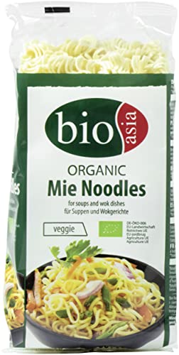 BIOASIA Bio Mie Nudeln, Weizennudeln ohne Ei, schnell und einfach zubereitet, vegetarisch (8 x 250 g) von Bioasia