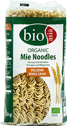 BIOASIA Bio Mie Nudeln, Vollkorn, schnell und einfach zubereitet (1 x 250 g) von Bioasia