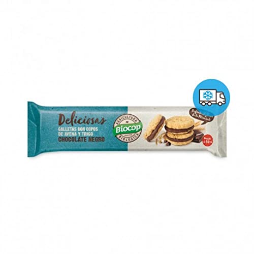 Kekse mit Haferflocken gefüllt mit dunkler Schokolade 150 G Kekse mit Haferflocken gefüllt mit dunkler Schokolade 150 G von Biocop