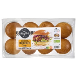 Mini-Brioche-Burger-Buns (8 Stück) von Biofournil