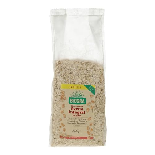 COPOS DE AVENA INTEGRAL FINOS SIN GLUTEN 500 GR BIO von Biográ