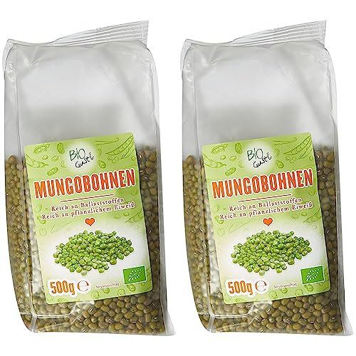 Biogustí Bio Mungobohnen, 500 g (Packung mit 2) von Biogustí