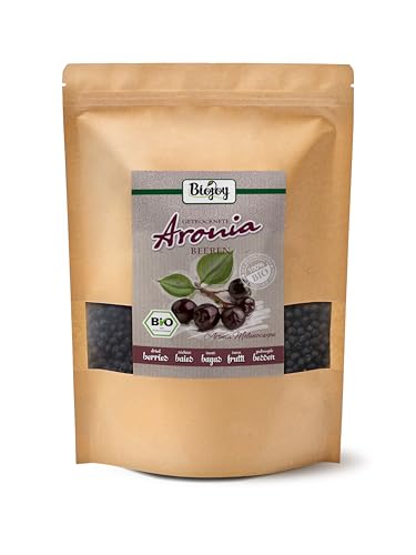 Biojoy BIO-Aroniabeeren (1 kg), getrocknet und ganz (Aronia melanocarpa) von Biojoy